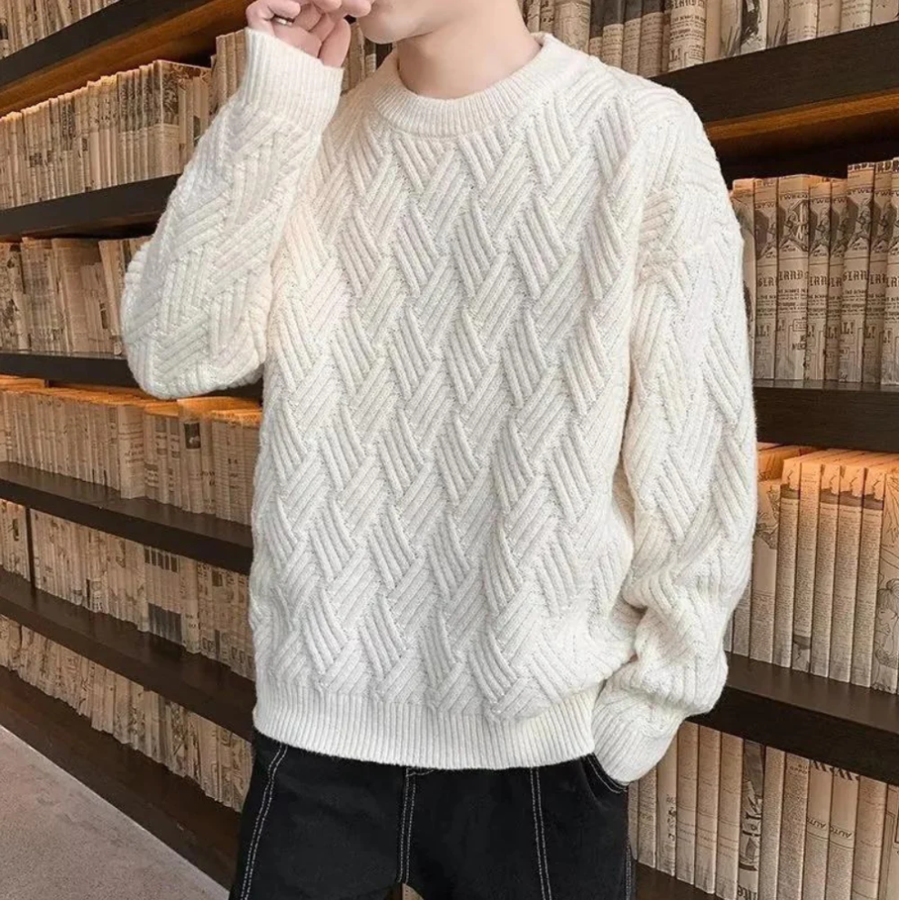 Kronid - trendy en losse gebreide herentrui
