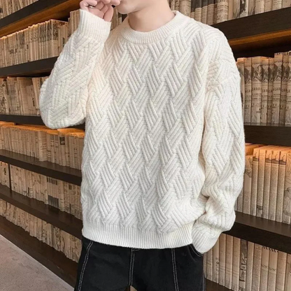 Kronid - trendy en losse gebreide herentrui