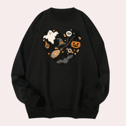 Emese – spukige vibes halloween damen-sweatshirt