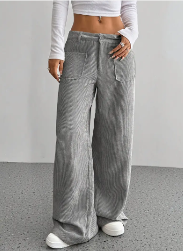 Makara corduroy broek met wijde pijpen