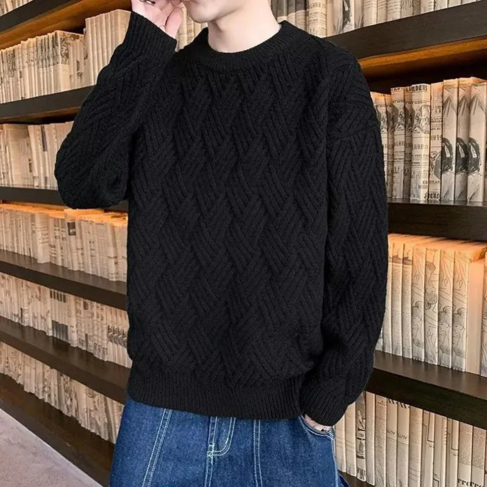 Kronid - trendy en losse gebreide herentrui