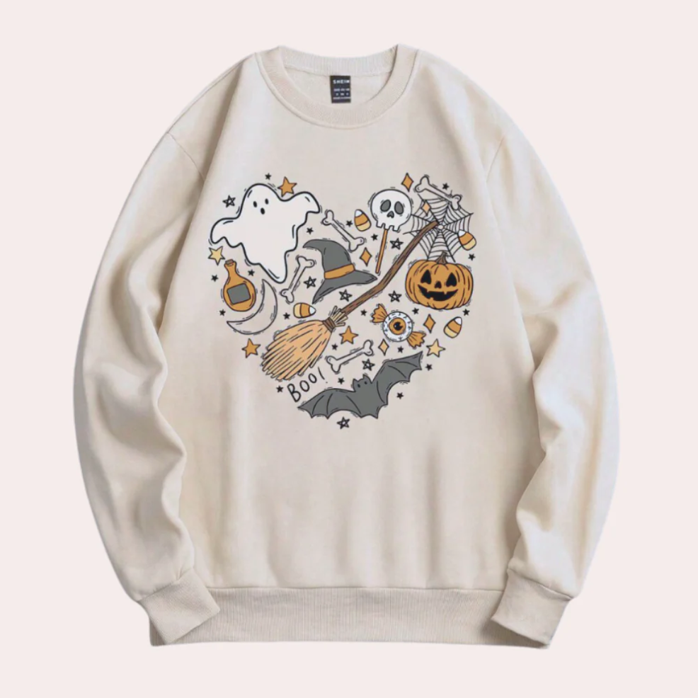 Emese – spukige vibes halloween damen-sweatshirt