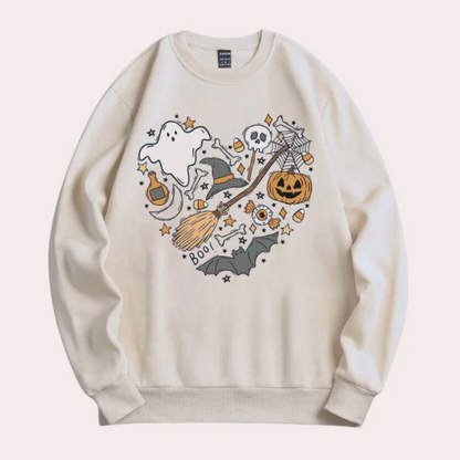 Emese – spukige vibes halloween damen-sweatshirt