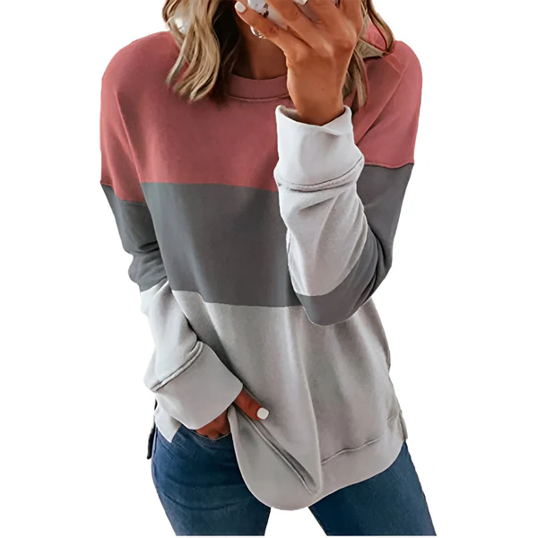 Daphne | levendige tie-dye top met lange mouwen