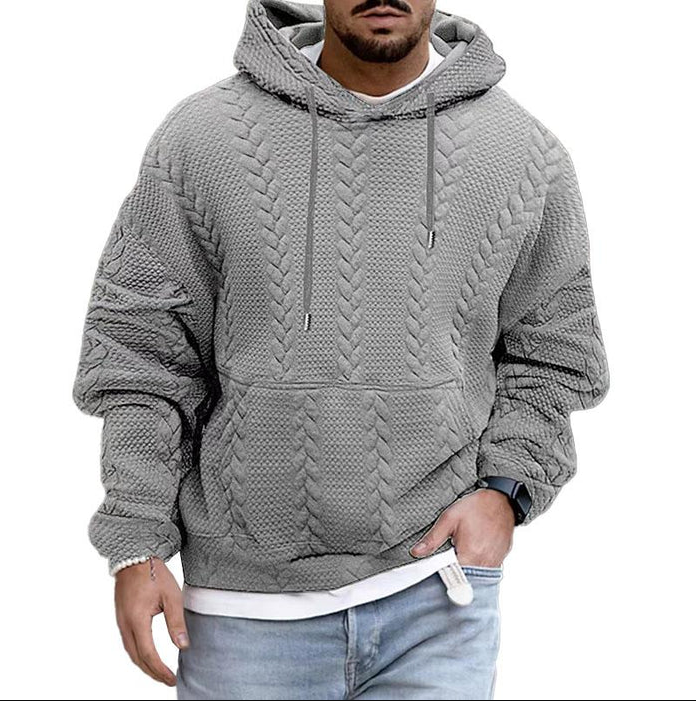 Comfortabele herenhoodie voor koude dagen