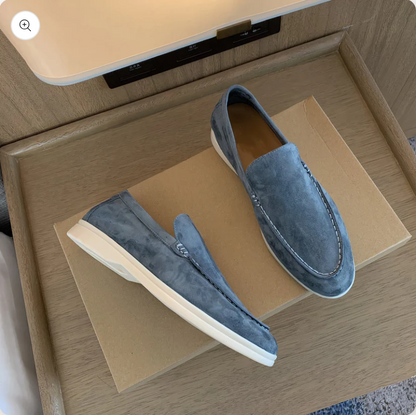 Gio - vintage leren herenloafers