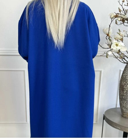 Annah - oversized jas met transparante naden en zakken