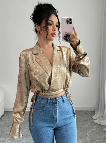 Ida – elegante wikkelblouse