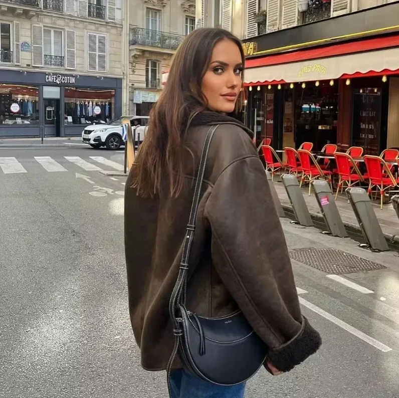 Tatjana | duurzaam faux oversized jack voor dames