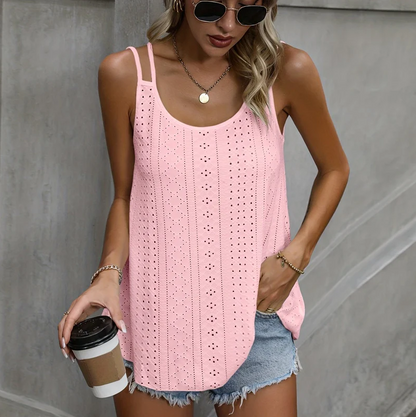 Lorena - cami-top met oogjes voor dames