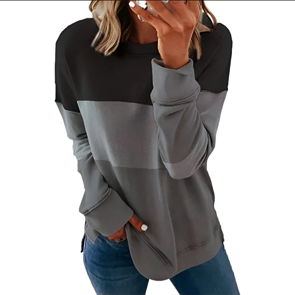 Daphne | levendige tie-dye top met lange mouwen
