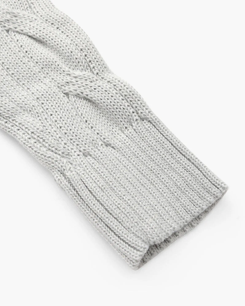 Casual gebreide herentrui met halve rits