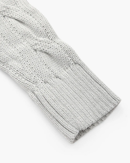Casual gebreide herentrui met halve rits