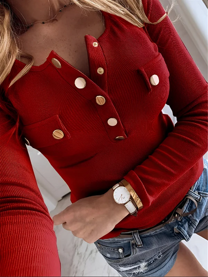 Christel | stijlvolle en comfortabele blouse met lange mouwen