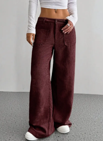 Makara corduroy broek met wijde pijpen