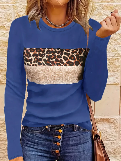 Emmi | het chique shirt met lange mouwen en luipaardprint