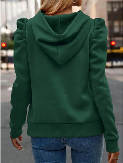 Anzu - katoenen hoodie met pofmouwen