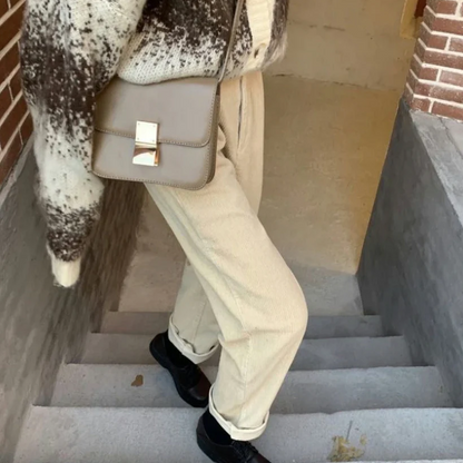 Malia - casual vrijetijdsbroek van corduroy