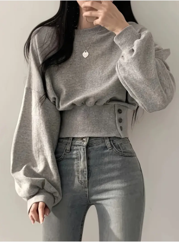 Elaine - trendy, kort katoenen jasje