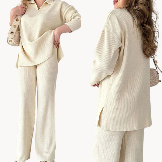 Lauren | chique tweedelige set met v-hals voor dames