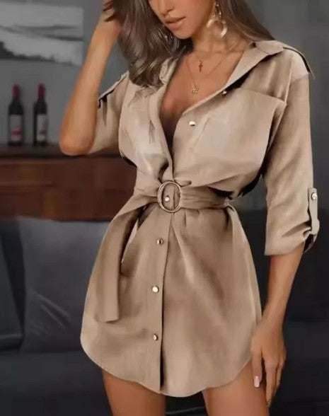 Daphne - overhemdjurk met riem