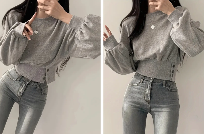 Elaine - trendy, kort katoenen jasje