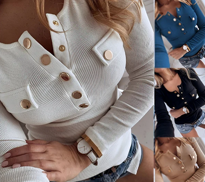 Christel | stijlvolle en comfortabele blouse met lange mouwen