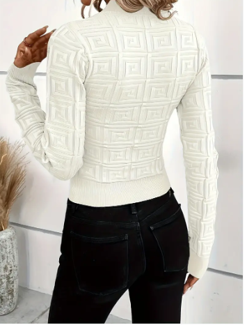 Holga - elegante gebreide top met patroon