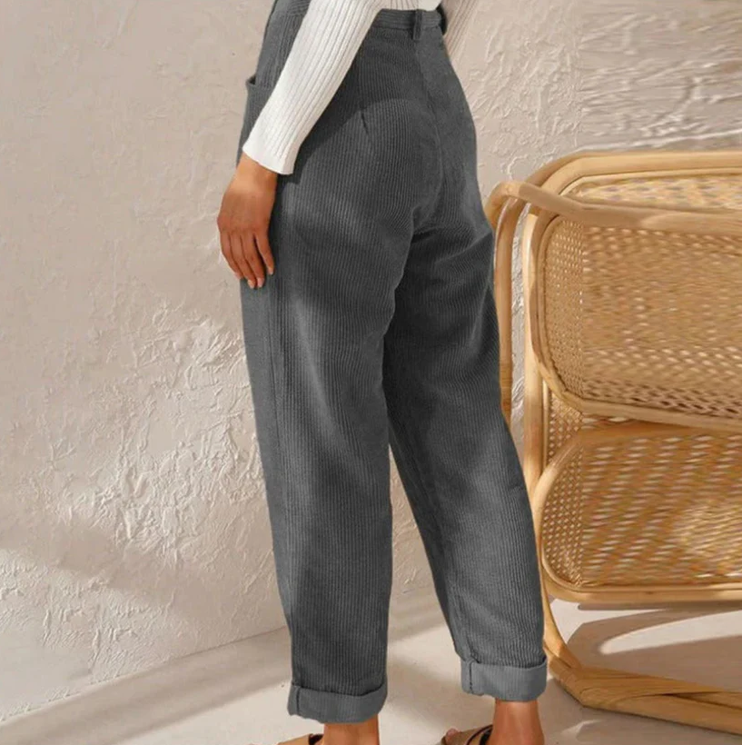 Malia - casual vrijetijdsbroek van corduroy