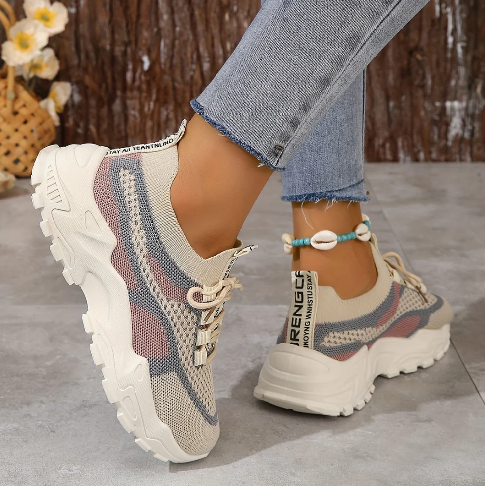 Ademende mesh-sneakers voor dames