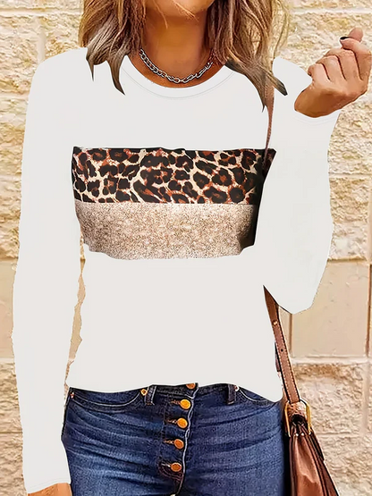 Emmi | het chique shirt met lange mouwen en luipaardprint