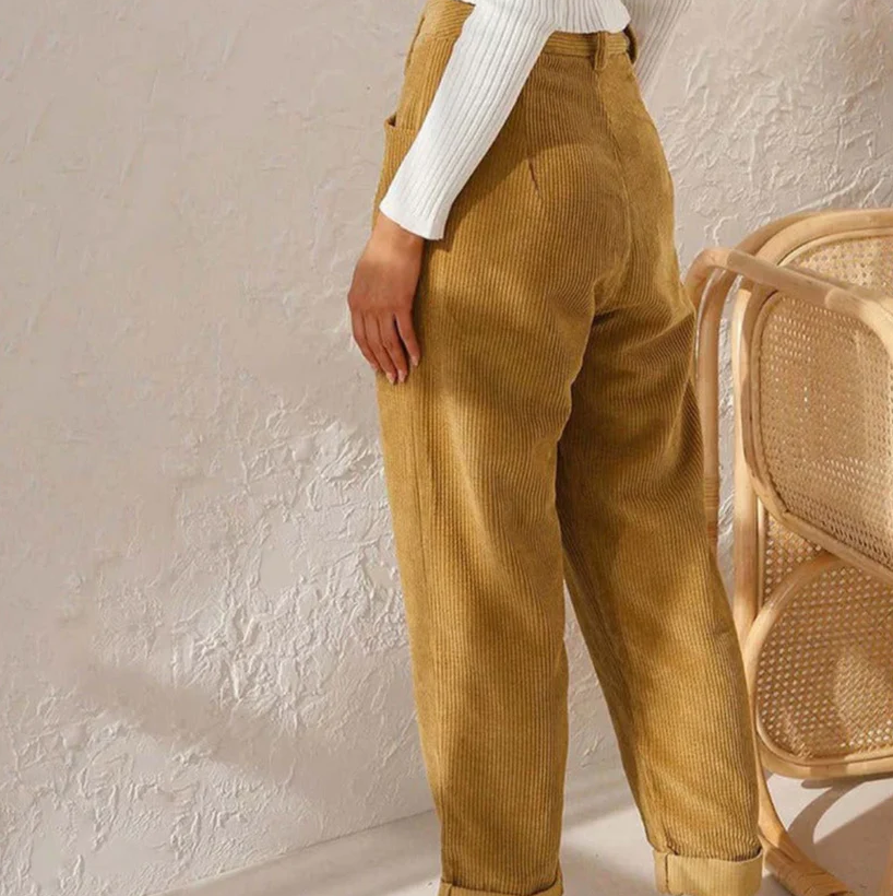 Malia - casual vrijetijdsbroek van corduroy