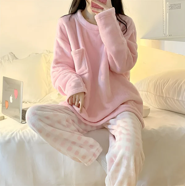 Gerda | gezellige fleece pyjamaset