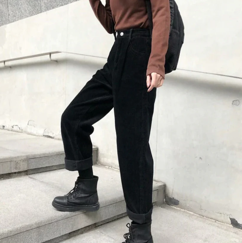 Malia - casual vrijetijdsbroek van corduroy
