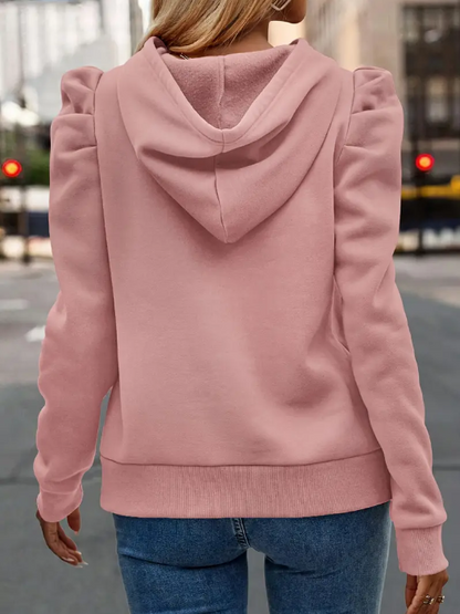 Anzu - katoenen hoodie met pofmouwen