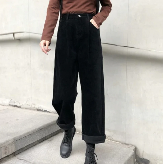 Malia - casual vrijetijdsbroek van corduroy