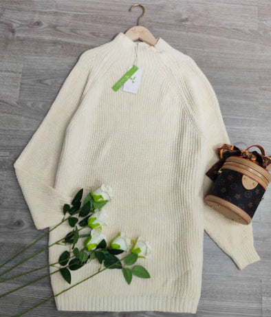 Madeline - comfortabele wintergebreide jurk