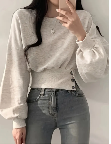 Elaine - trendy, kort katoenen jasje