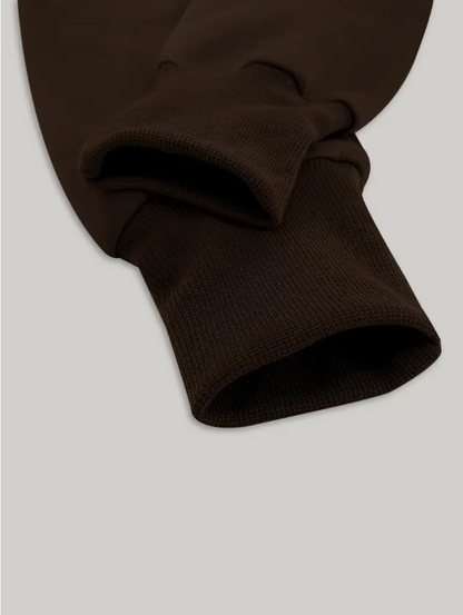 Scharlakenrode cropped katoenen hoodie met rits