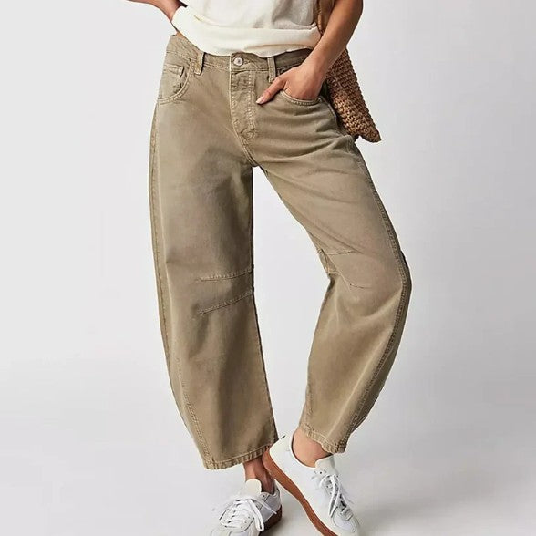 Isolde – stijlvolle broek met wijde pijpen