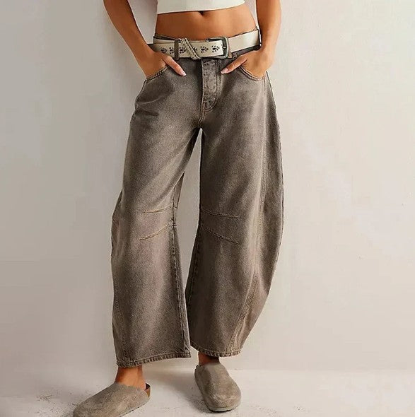 Isolde – stijlvolle broek met wijde pijpen