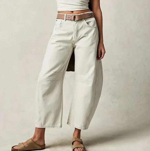 Isolde – stijlvolle broek met wijde pijpen