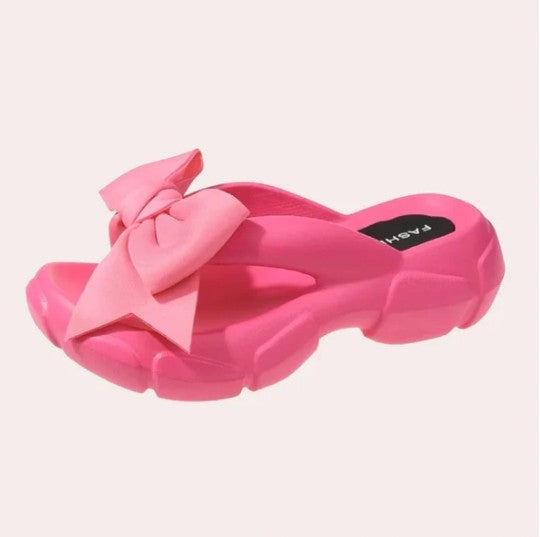 Damonie - elegante damespantoffels met strikdetail