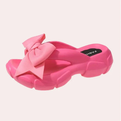 Damonie - elegante damespantoffels met strikdetail