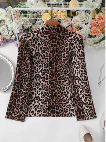 Scarlett elegante blazer met luipaardprint