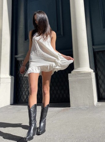 Gracie - elegante metallic cowboylaarzen