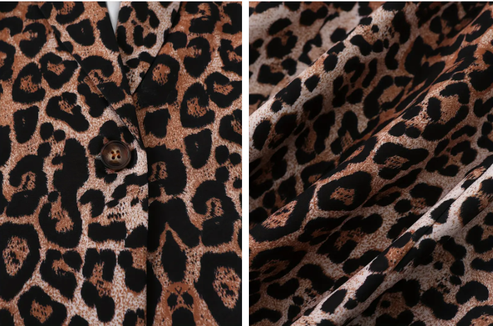 Scarlett elegante blazer met luipaardprint