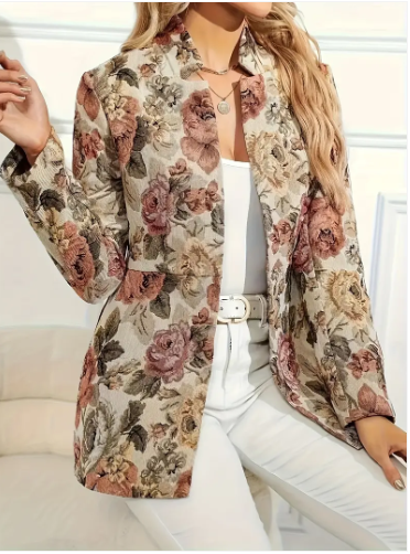 Vintage blazer met bloemen van Remy