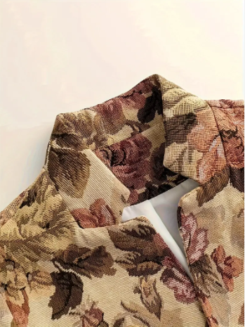Vintage blazer met bloemen van Remy