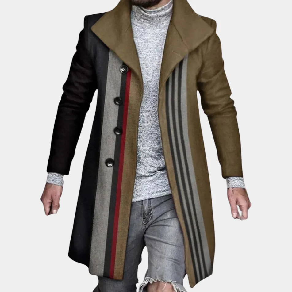 Trendy halflange jas voor de moderne man